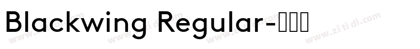 Blackwing Regular字体转换